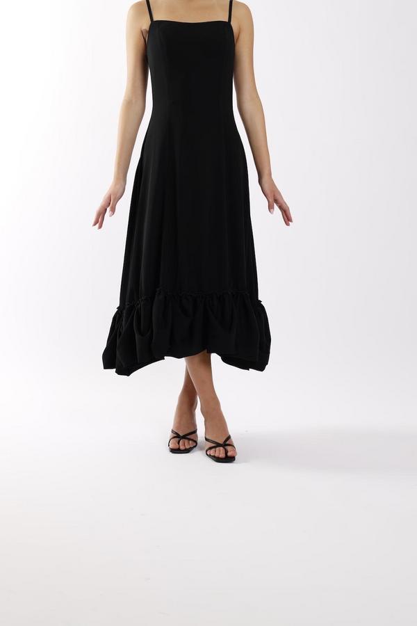 本日削除 Garden Party Ruffled Midi Dress-